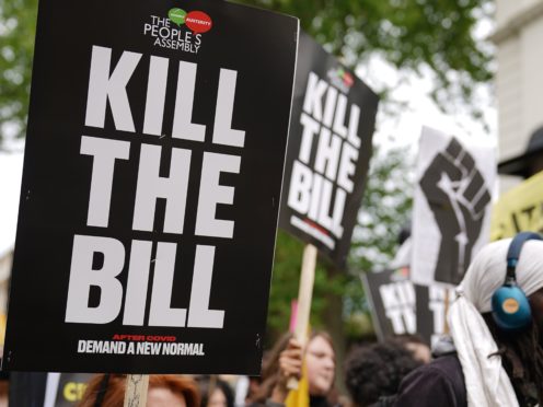 Demonstrations have been held in cities around England in response to the Bill (Aaron Chown/PA)