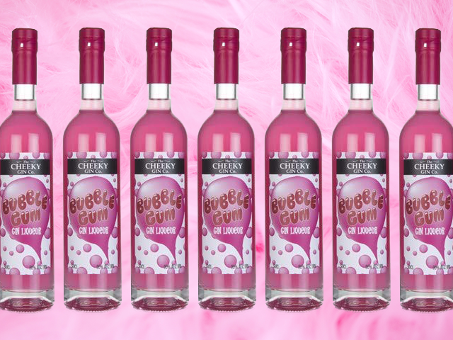 bubble gum liqueur Featured Image for This bubblegum gin liqueur has the perfect shade of pink