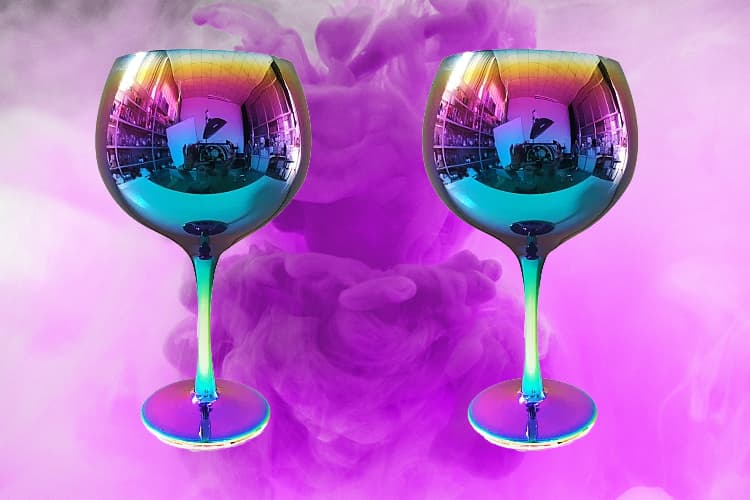 Asda Oil Slick Gin Glasses Will Add A Stylish Quirk To Your G&T The Gin Kin