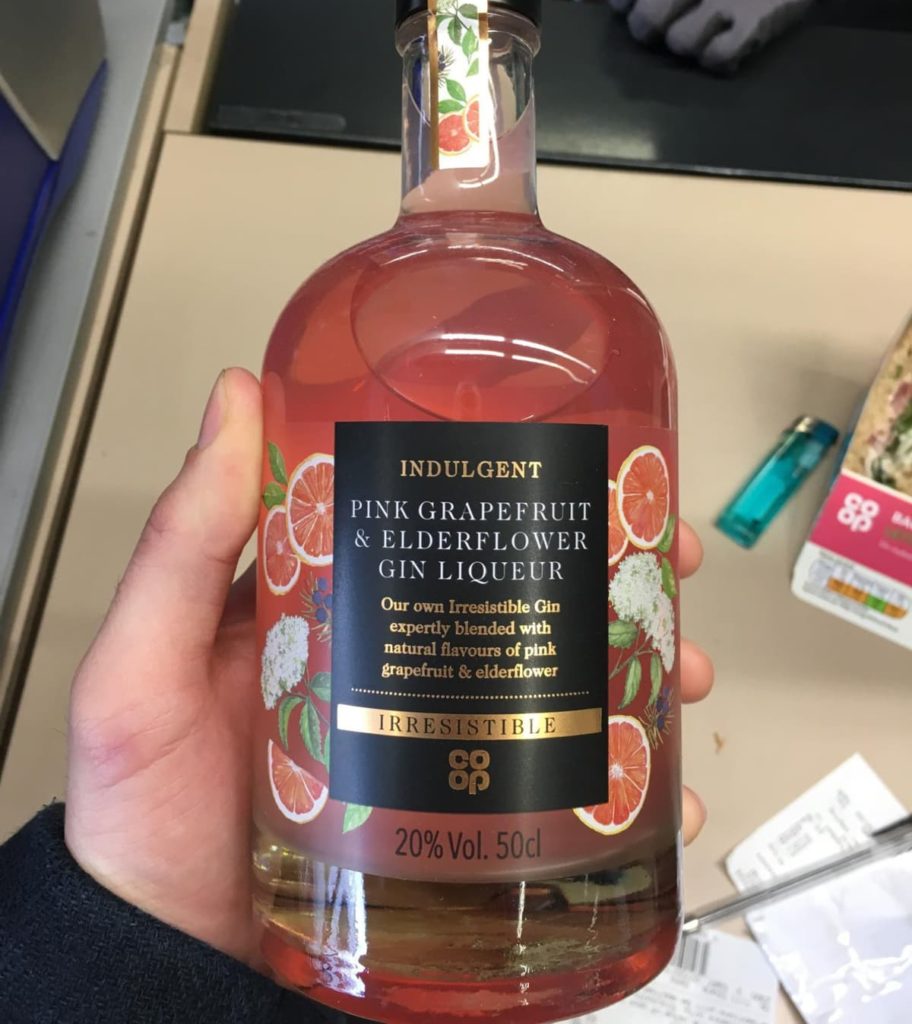 New Coop Pink Grapefruit and Elderflower Gin Liqueur Looks Delicious