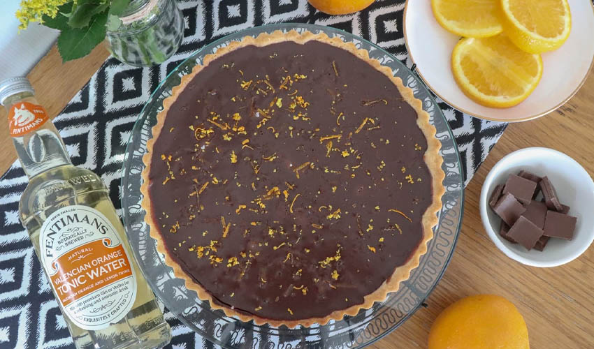 Gin and Valencian Orange Tonic Chocolate Tart Gin and Valencian Orange Tonic Chocolate Tart