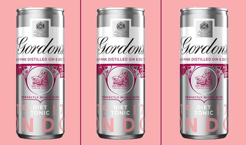 Gordon’s New Pink Gin and Diet Tonic Cans Have Arrived in Time for