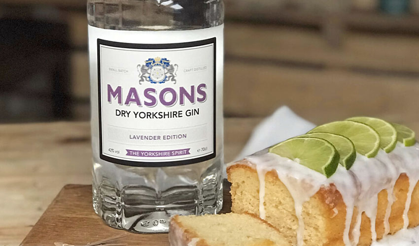 masons lavender gin loaf Featured Image for Masons Lime and Lavender Gin Drizzle Cake Is Both Floral and Zesty