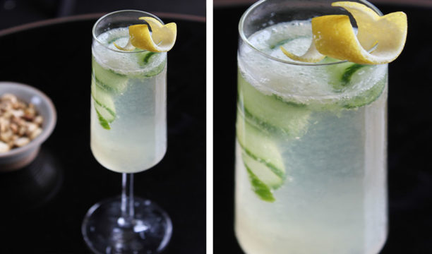 A Sparkling Cucumber and Elderflower Fizz Looks Simply Sophisticated in a Glass
