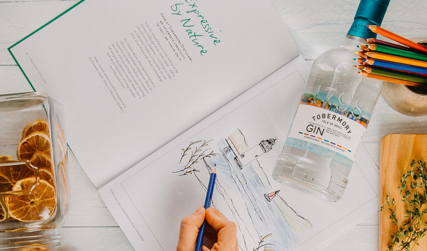 This Adult Colouring Book Allows You To Colour Pretty Gin Related Drawings The Gin Kin 5088