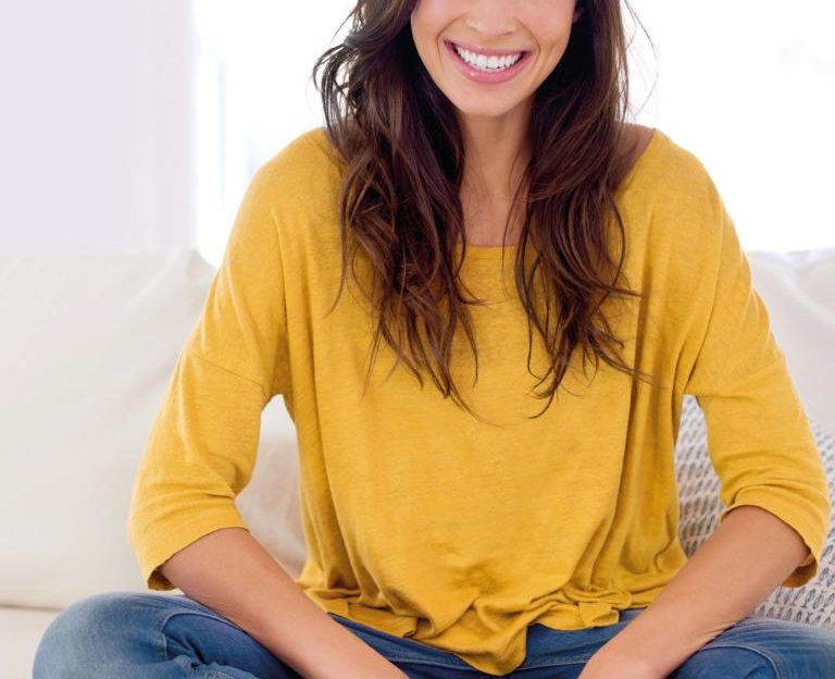 Woman smiling