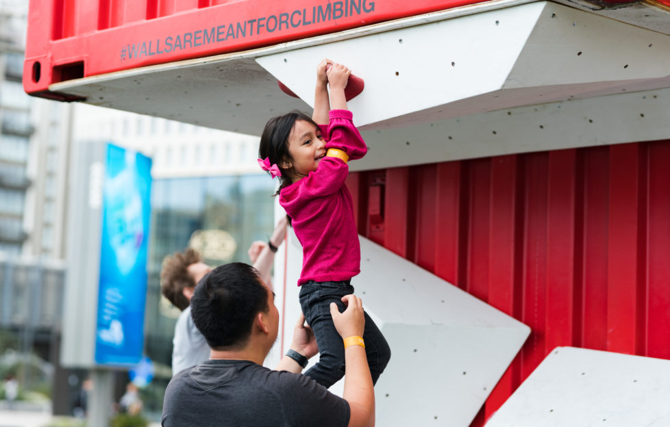 "Walls are meant for climbing" event