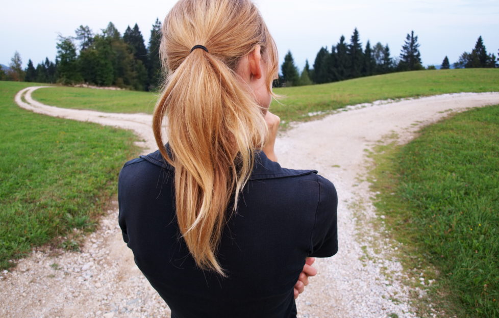 Woman at a Crossroads