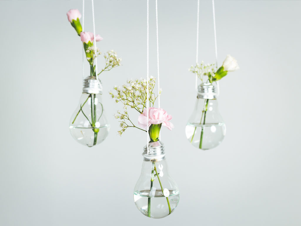 Light bulb vases are the creative way to bring the outdoors in ...