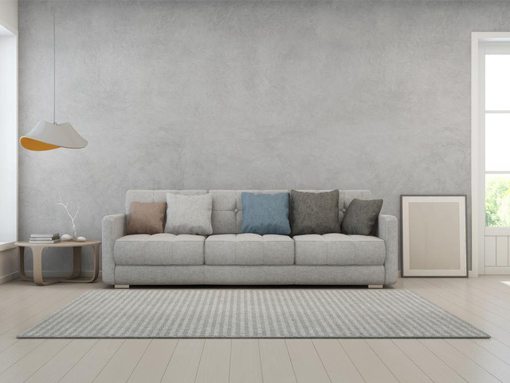 grey and white living room