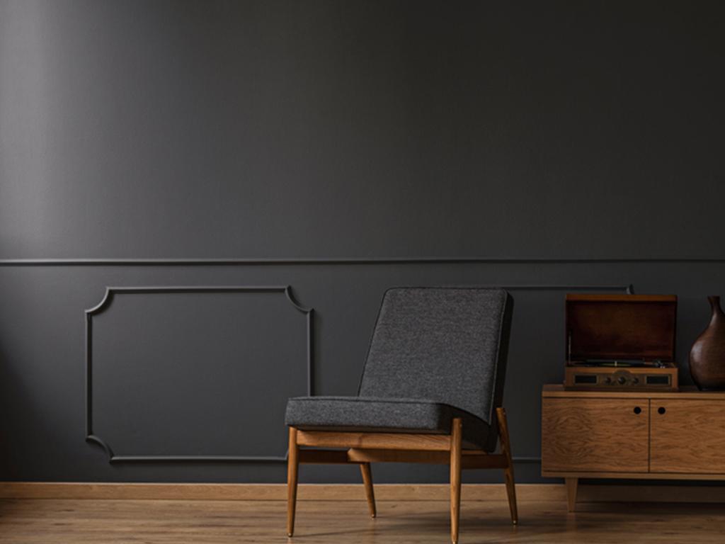grey and white living room