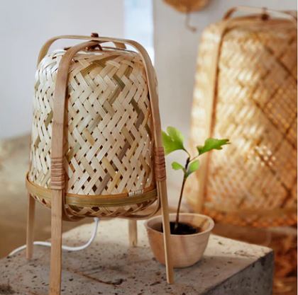 ikea bamboo lamps