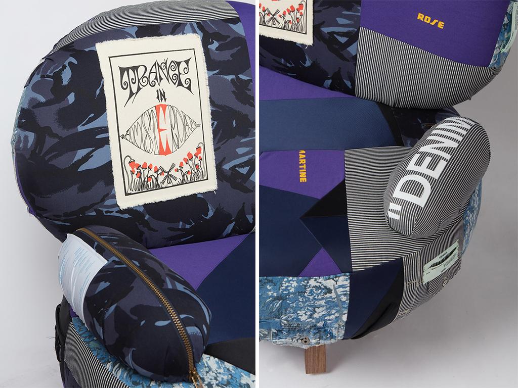upcycled high fashion chairs