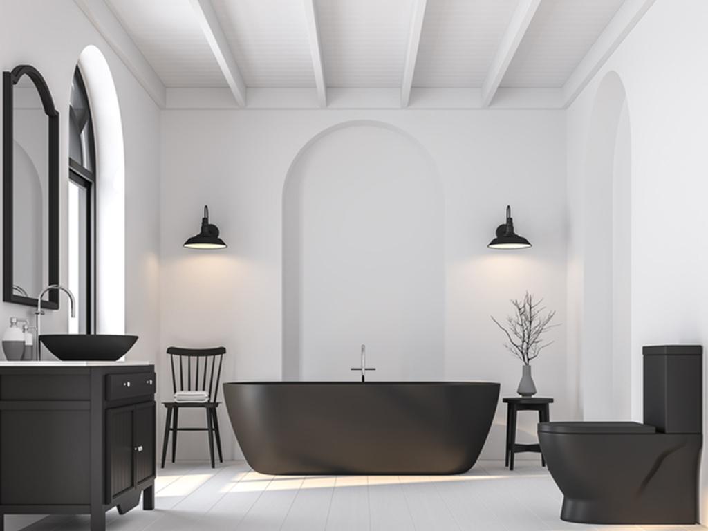 black bathroom ideas