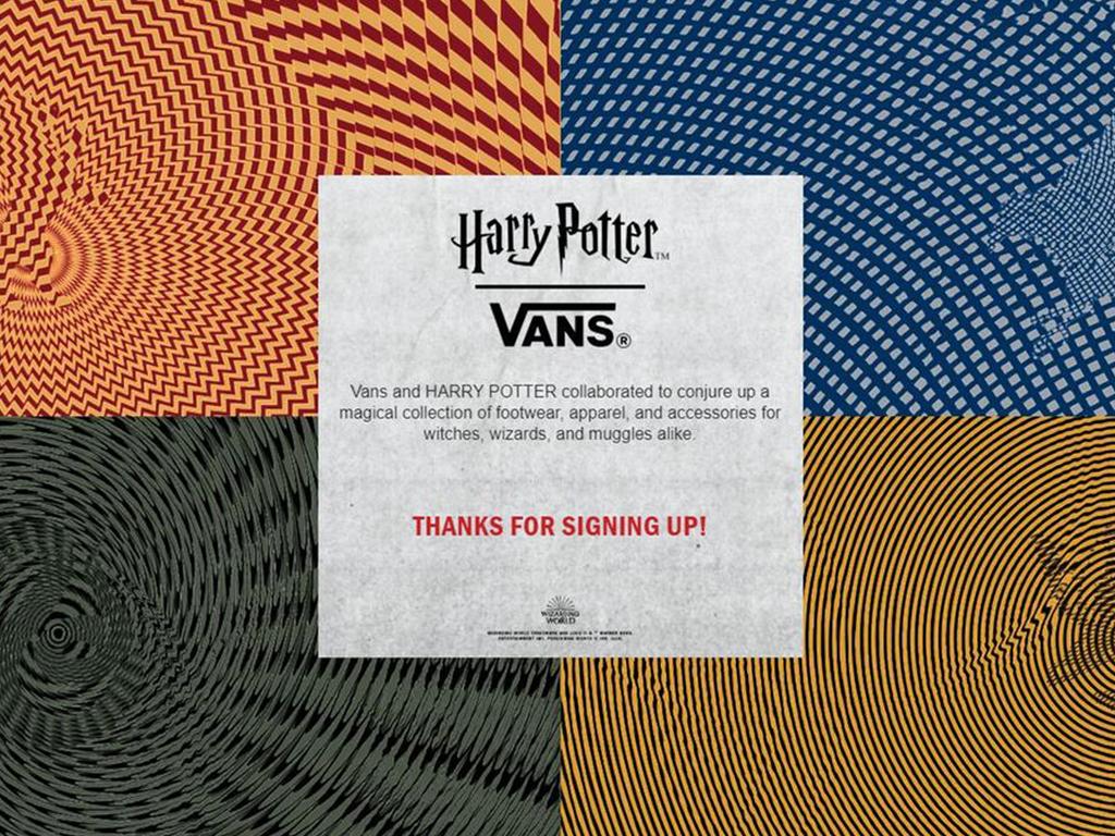 vans harry potter collection
