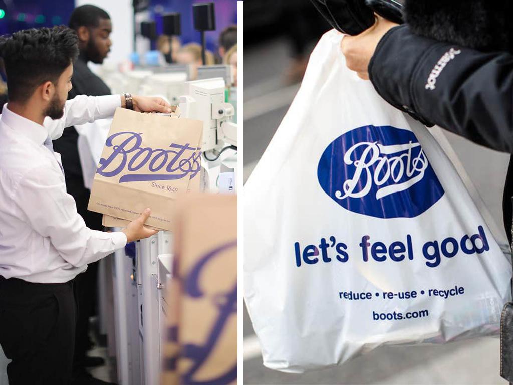 boots paper bag