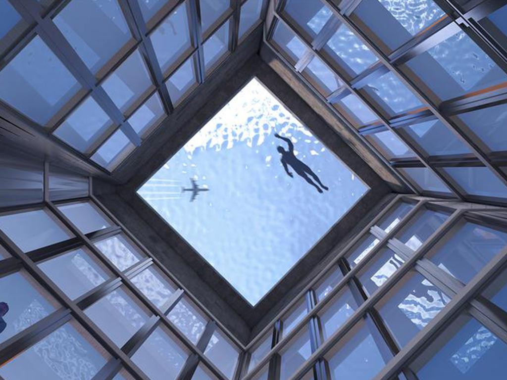 360 degree infinity pool