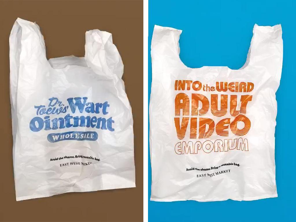 embarrassing plastic bag slogans