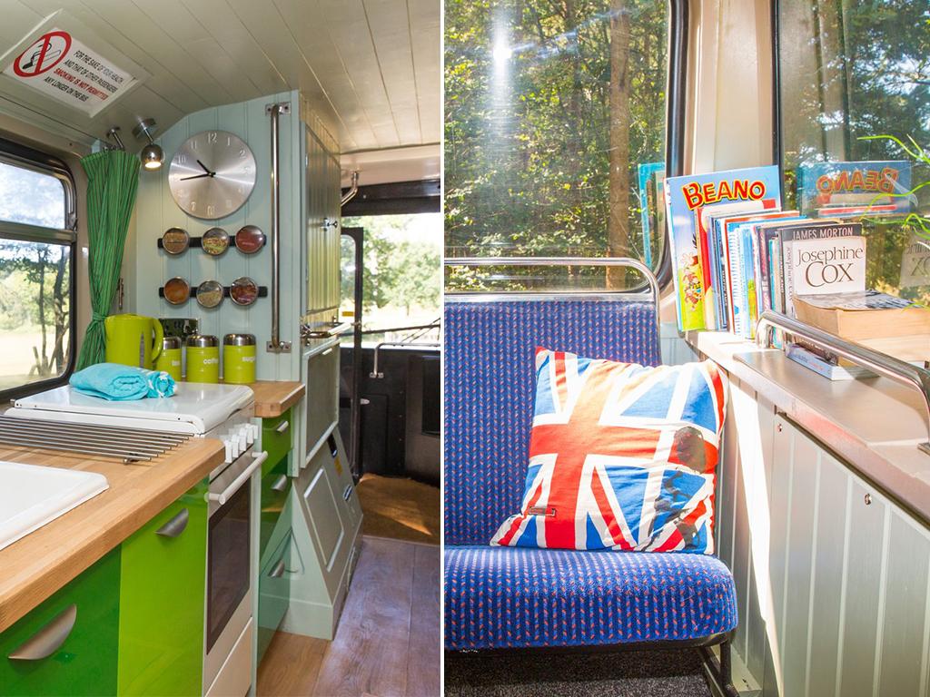 big green bus
