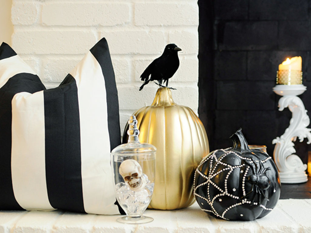 modern halloween decor