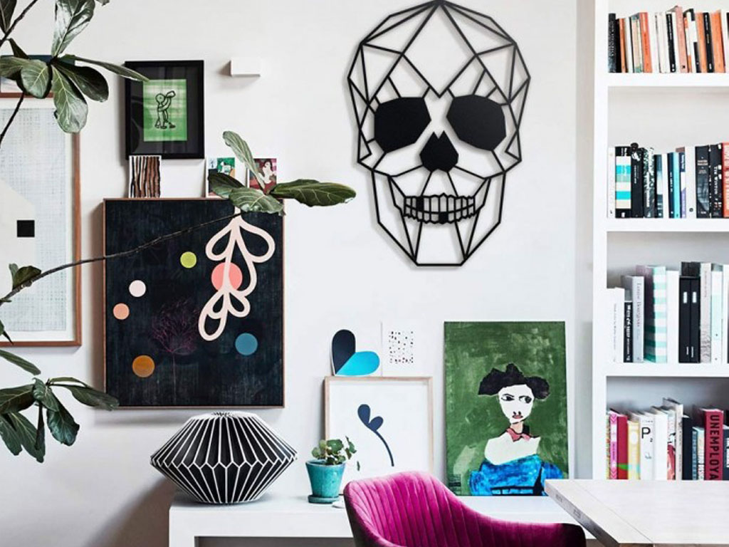 modern halloween decor