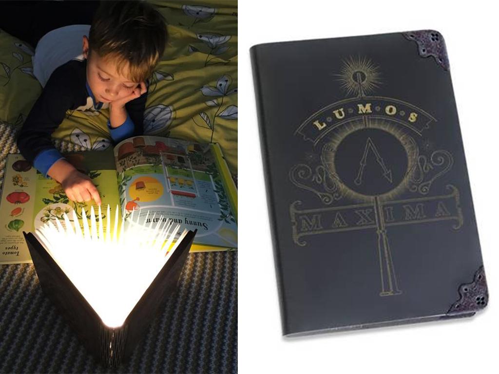 harry potter magic book lamp
