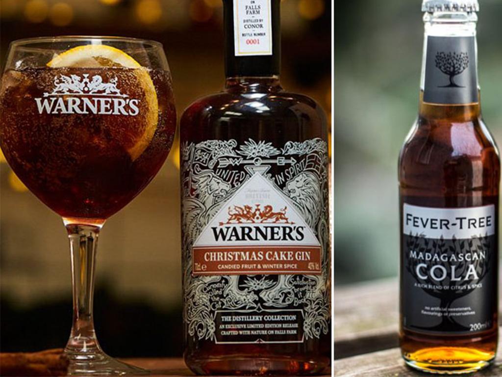 warners christmas cake gin
