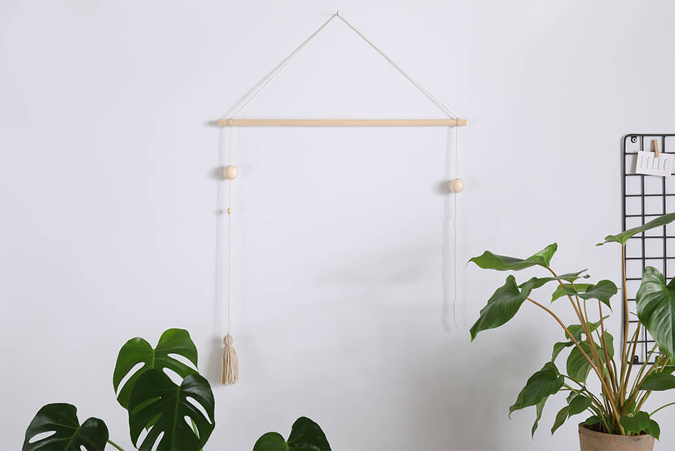 diy wall tassle hanging