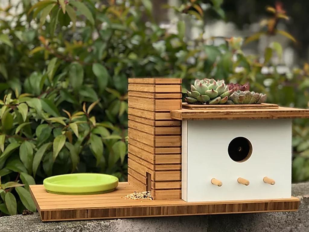 modern birdhouse
