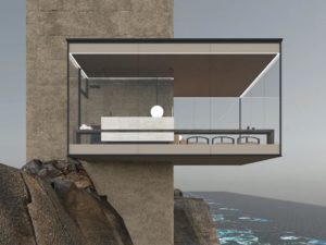 Explore This Sustainable Minimalist Dream Home Hovering Dangerously Over a Cliff Edge