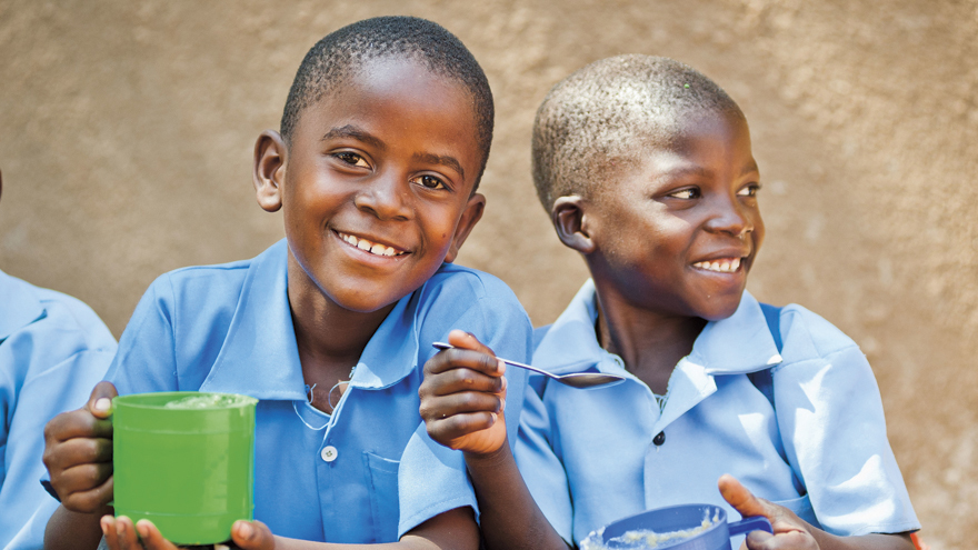 Mary's Meals help many young learners Pic: Chris Watt