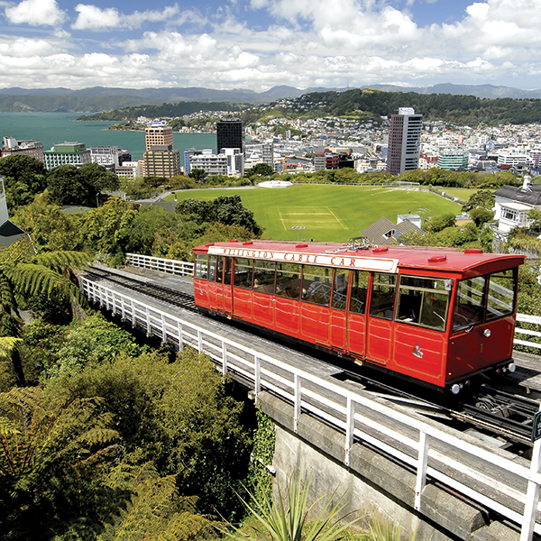 Wellington's famous cable car in New Zealand Pic: Rex/Shutterstock