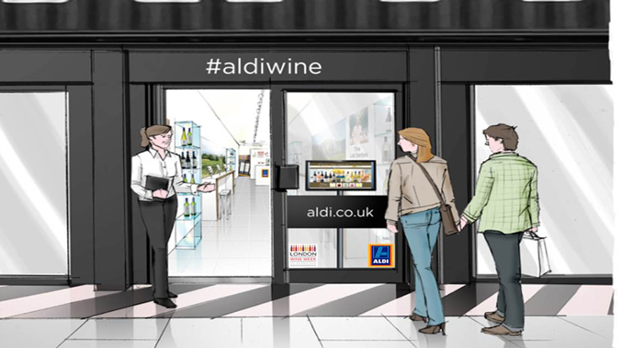 Aldi Wine Pop-up Shop