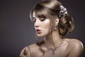 Lady with messy bun and jewelled clasp Pic: Istockphoto