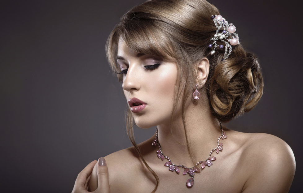 Lady with messy bun and jewelled clasp Pic: Istockphoto