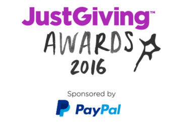 Logo: Just Giving Awards 2016, sponsored by PayPal