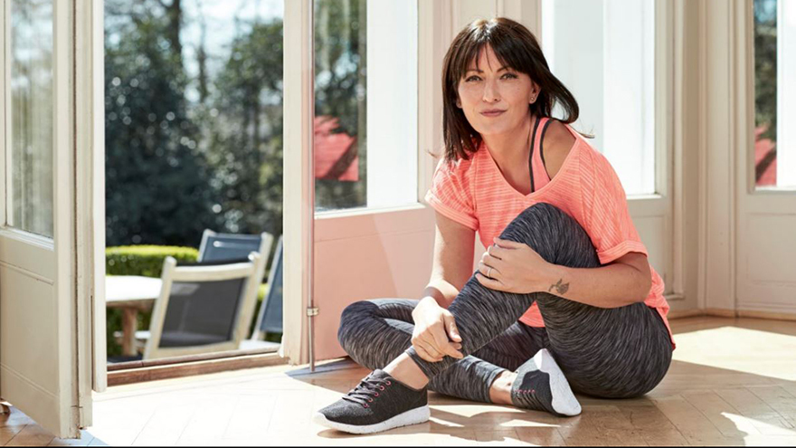 Davina McCall models active wear by F&F, Tesco