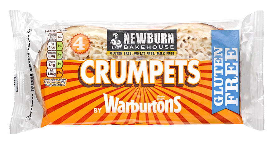 A pack of Warburtons Crumpets