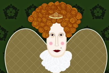 Queen Elizabeth 1 cartoon