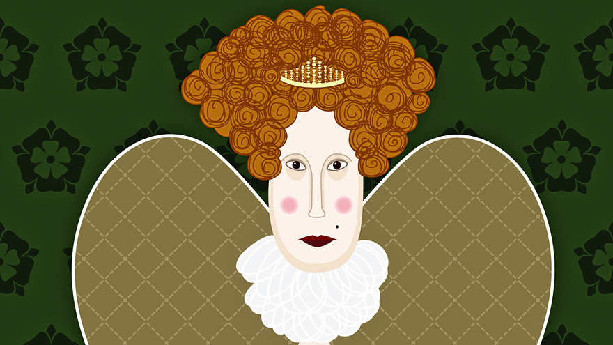 Queen Elizabeth 1 cartoon