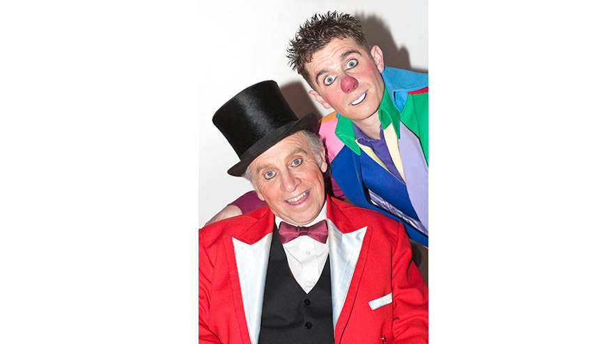Cirque du Hilarious clowns Clive Webb and Danny Adams