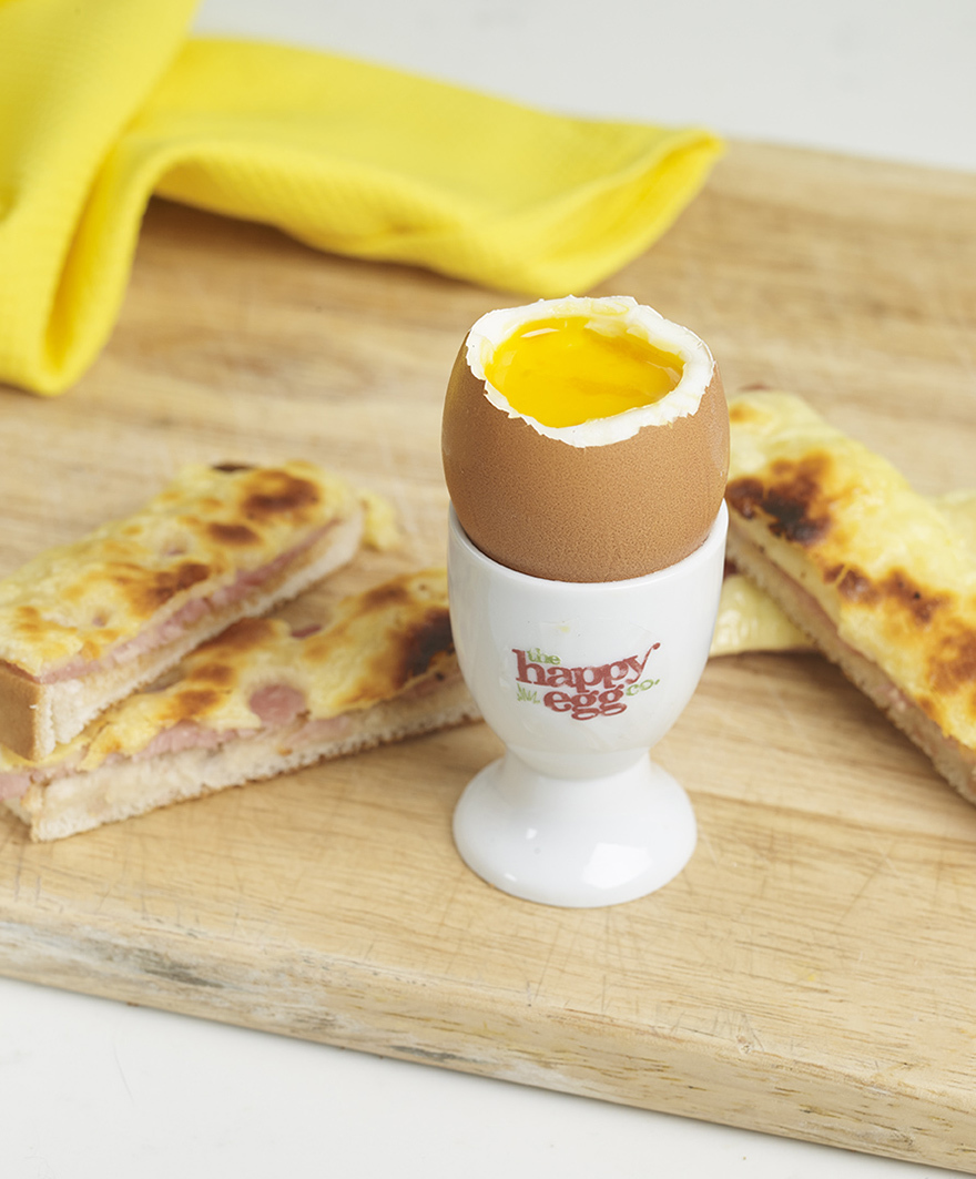 Croque monsieur dipped in egg