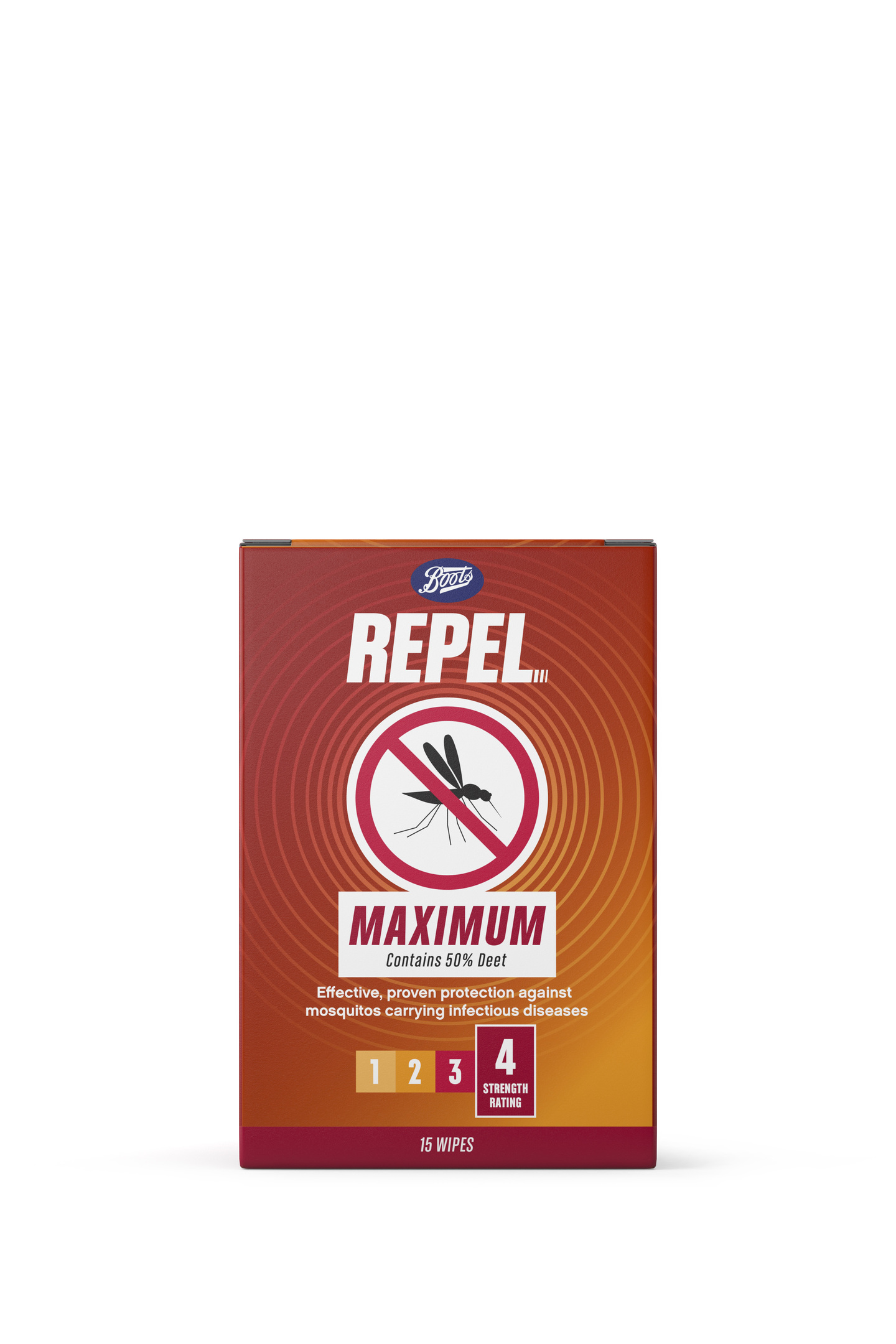 Boots Repel Maximum Wipes Box Render