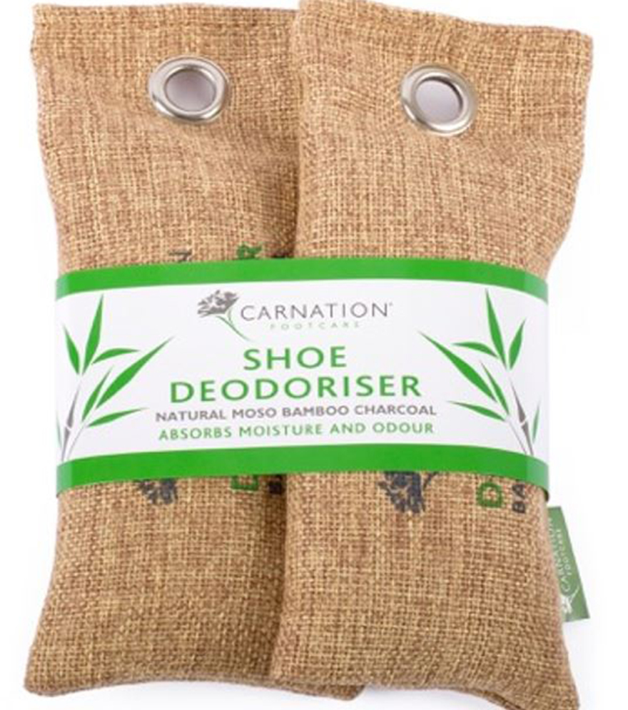 Natural shoe deodoriser pouches made of canvas