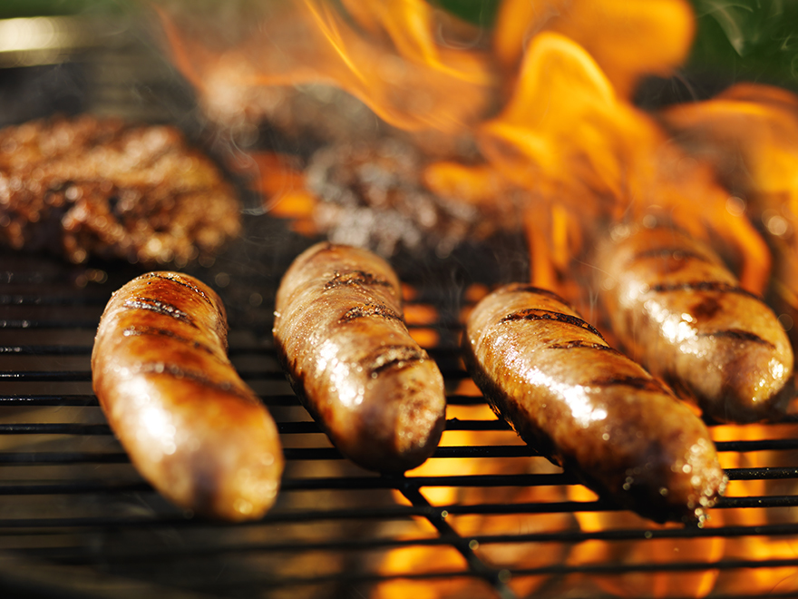 Sausages on a barbecue Pic: Istockphoto