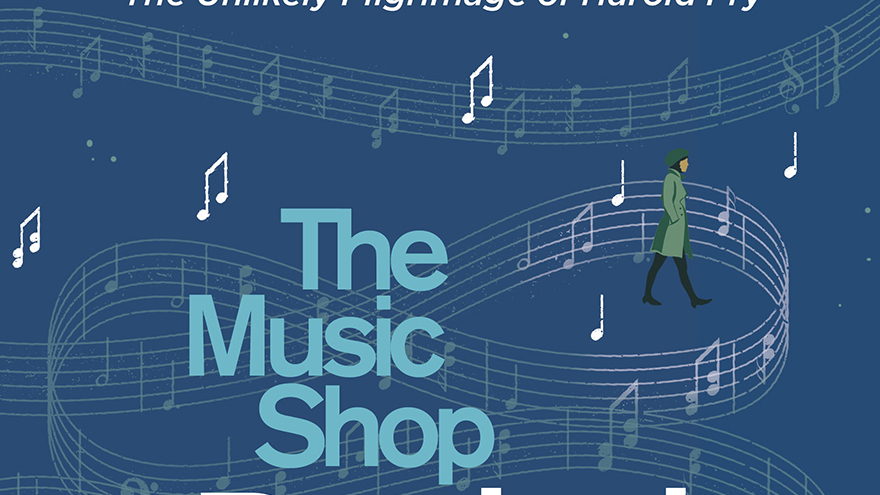 The Music Shop title showing music notes