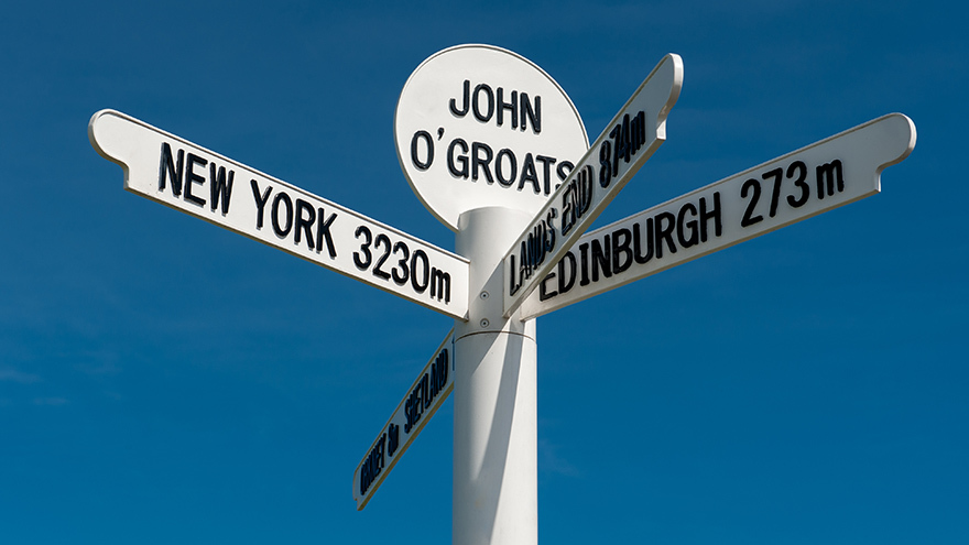 Signpost at John O'Groats