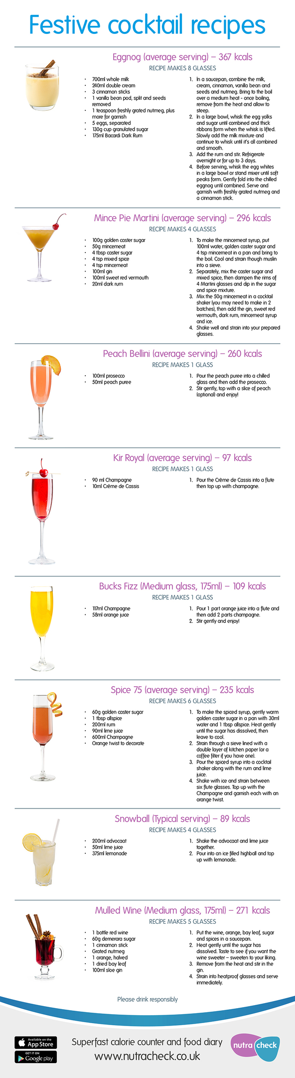 Festive Cocktails Infogram