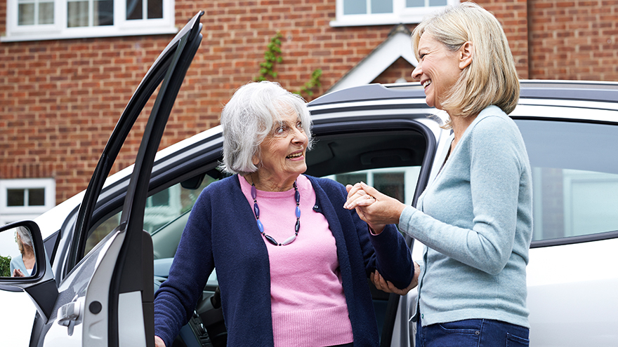 Lady helping a neighbour Pic: Shutterstock