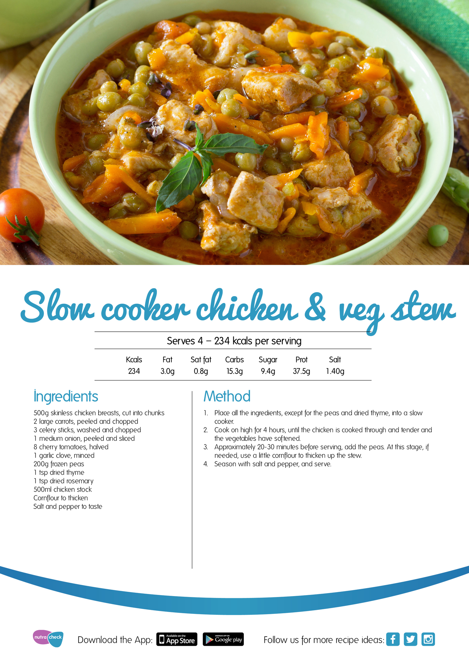 Slower cooker chicken and veg stew